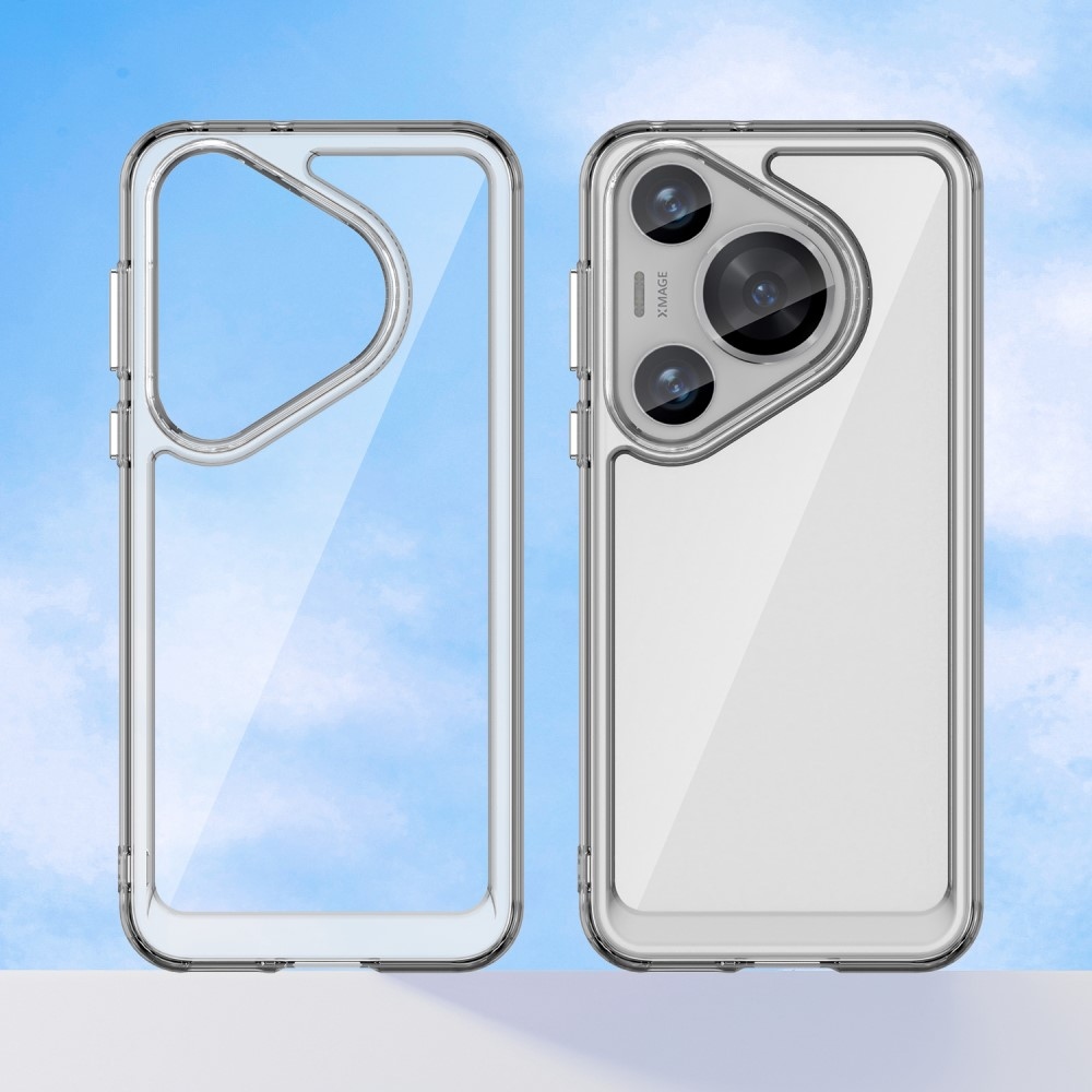 Gelový obal s pevnými zády na Huawei Pura 70 Pro - průhledný