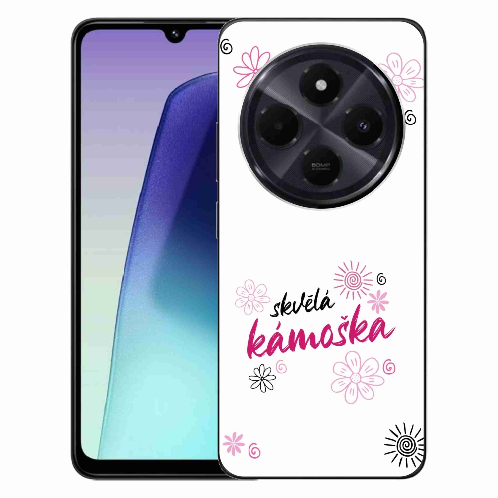 Gelový kryt mmCase na Xiaomi Redmi 14C/Poco C75 - skvělá kámoška bílé pozadí
