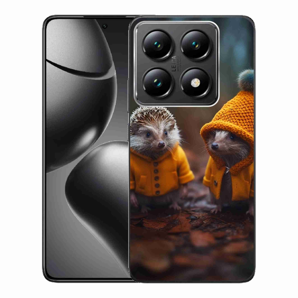 Gelový kryt mmCase na Xiaomi 14T Pro - ježci