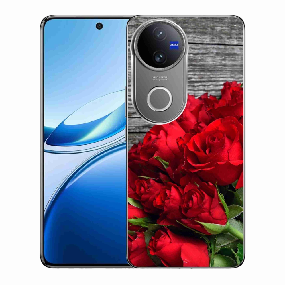 Gelový kryt mmCase na Vivo V50 5G - červené růže