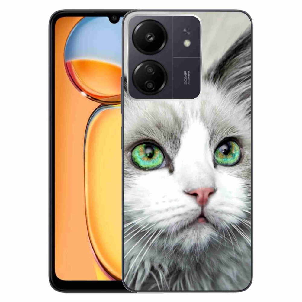 Gelový kryt mmCase na Xiaomi Poco C65/Redmi 13C - kočičí pohled