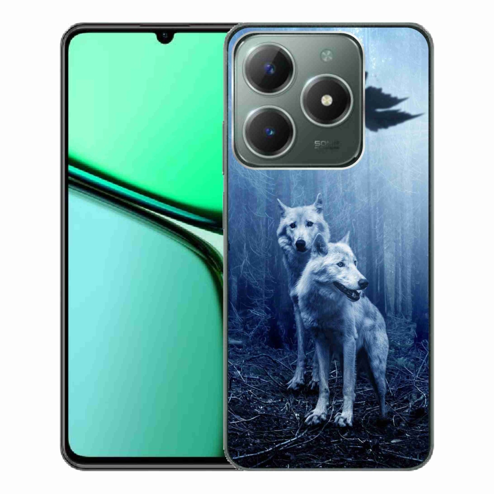 Gelový kryt mmCase na Realme C61 - vlci v lese