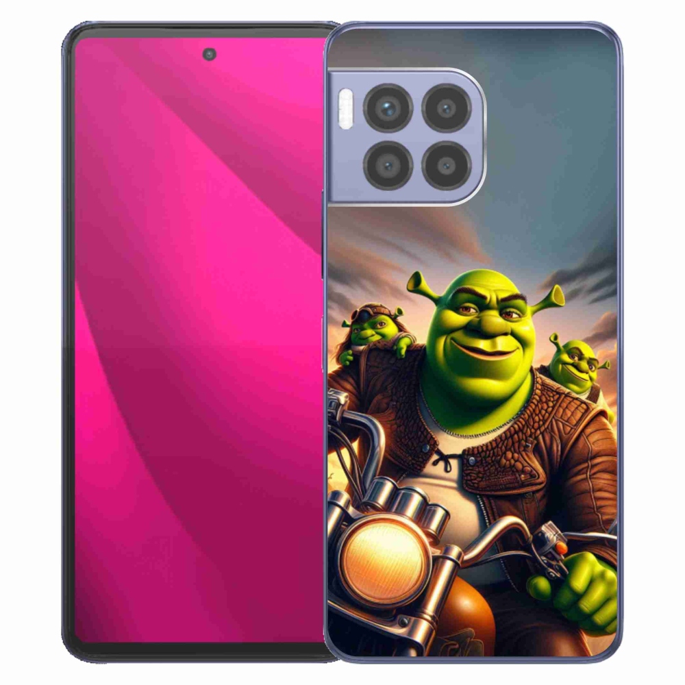 Gelový kryt mmCase na T-Mobile T Phone 2 Pro - shrek na motorce
