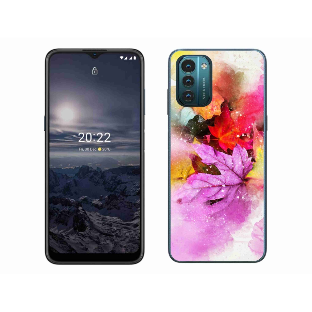 Gelový kryt mmCase na Nokia G11/G21 - barevné listy