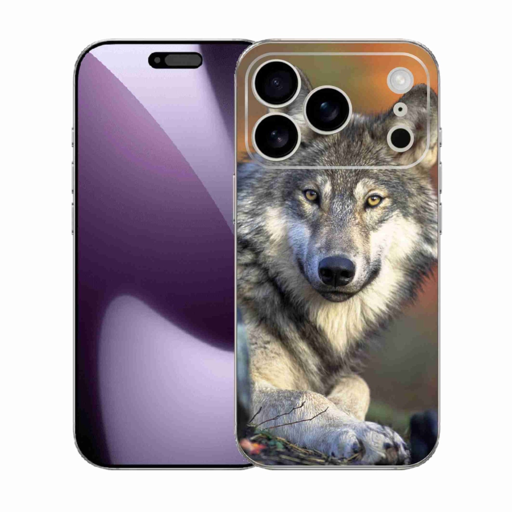 Gelový kryt mmCase na iPhone 17 Pro - vlk