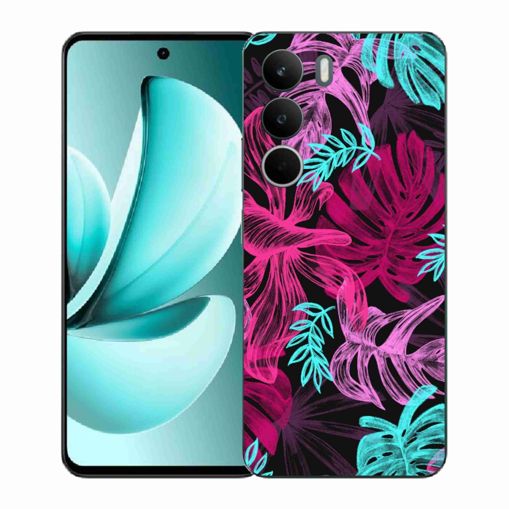 Gelový kryt mmCase na Realme C71 - květiny 1