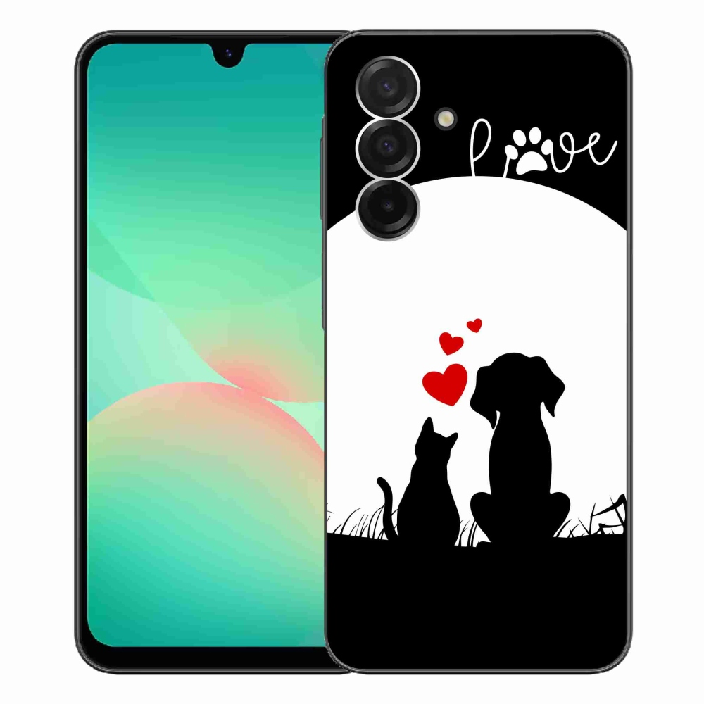 Gelový kryt mmCase na Samsung Galaxy A26 5G - zvířecí láska