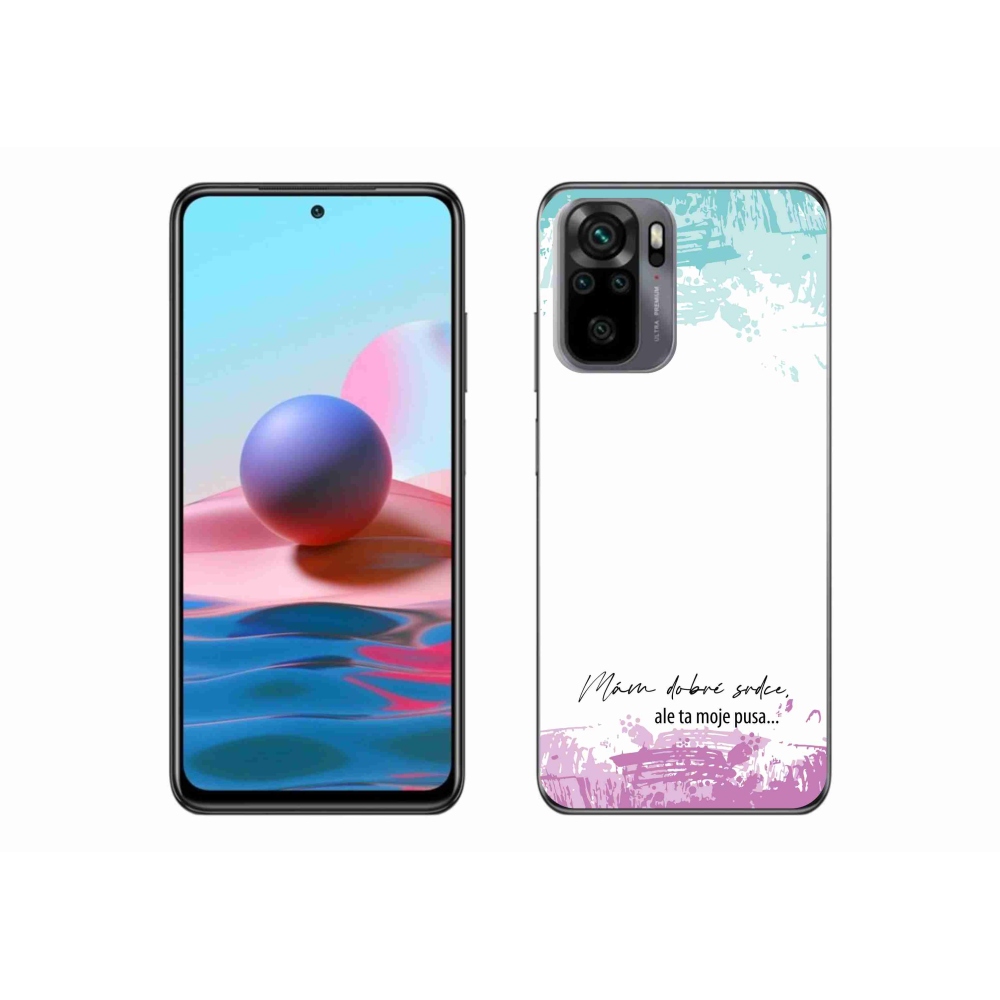 Gelový kryt mmCase na Xiaomi Redmi Note 10 4G - vtipný text 3 bílé pozadí