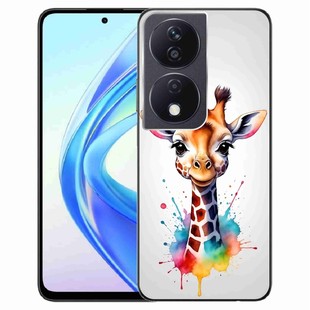 Gelový kryt mmCase na Honor X7b/Honor 90 Smart - žirafa 1