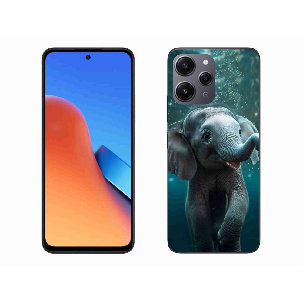 Gelový kryt mmCase na Xiaomi Redmi 12 - slůně pod vodou