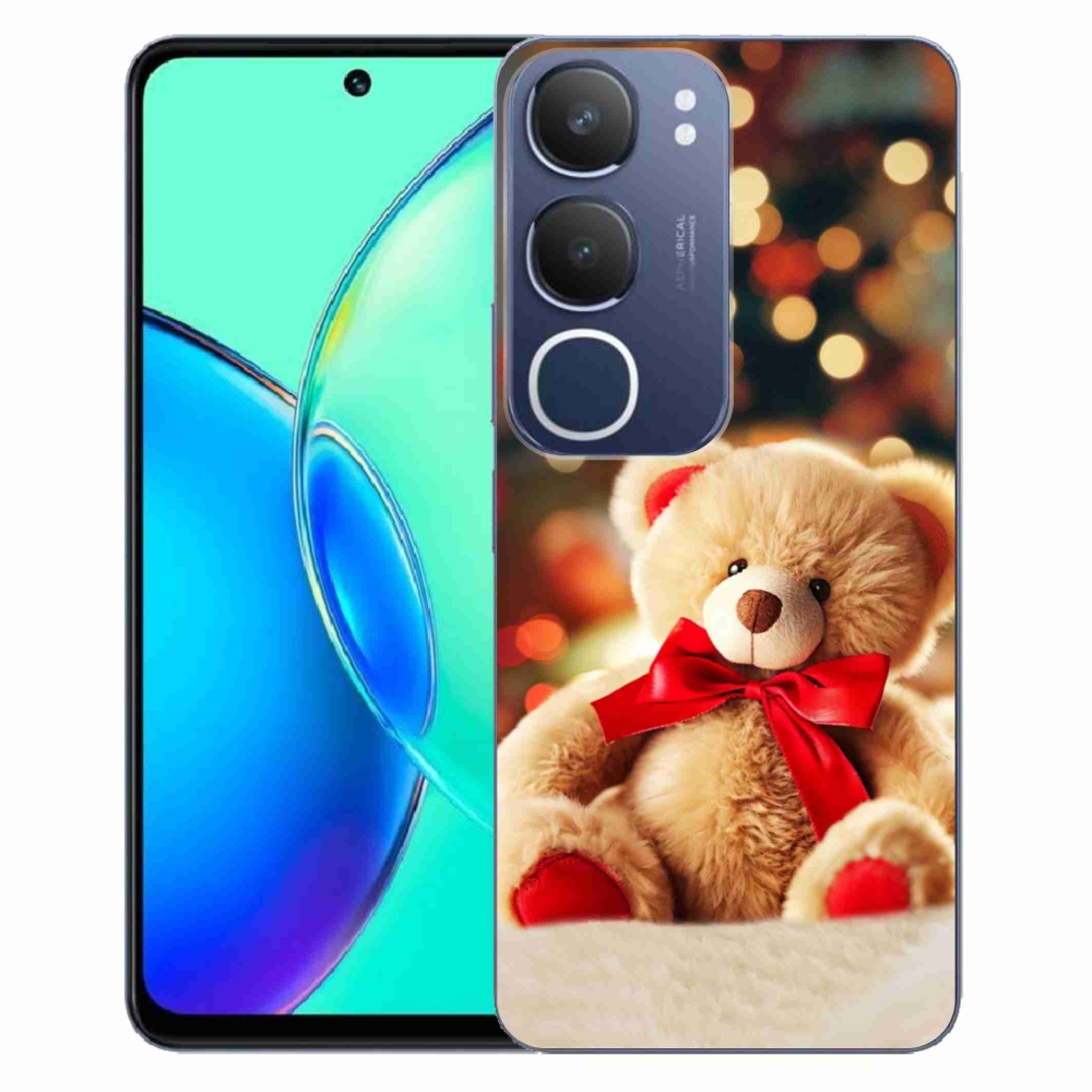 Gelový kryt mmCase na Vivo Y19s - plyšový medvídek