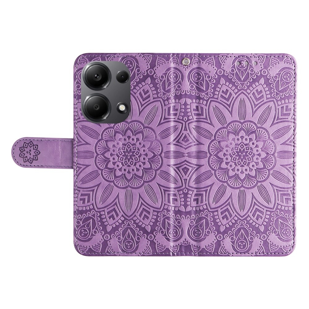 Sunflower knížkové pouzdro na Xiaomi Redmi Note 14S/Note 13 Pro 4G/Poco M6 Pro - fialové