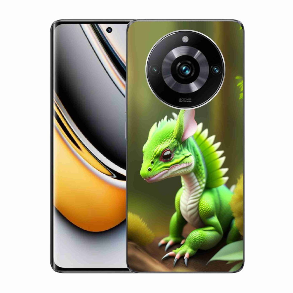 Gelový kryt mmCase na Realme 11 Pro/11 Pro+ - zelený dráček