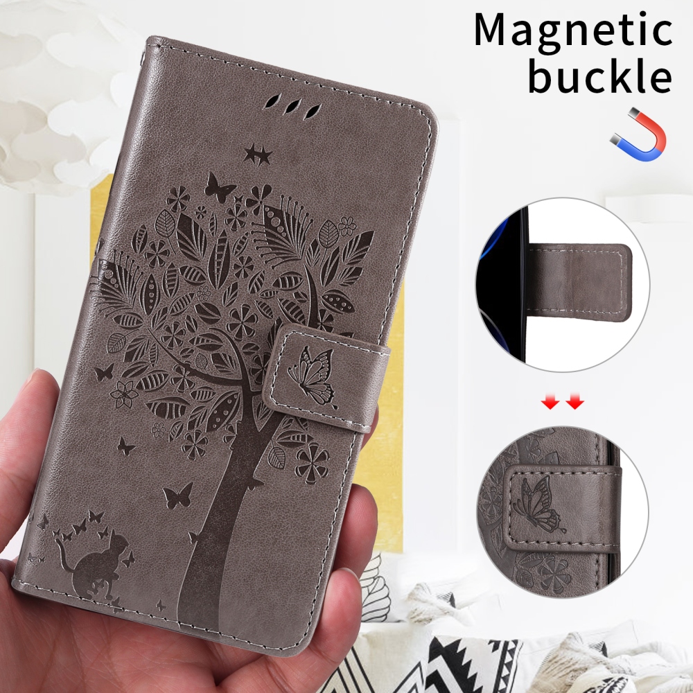 Trees knížkové pouzdro na Xiaomi Poco F7 5G - šedé