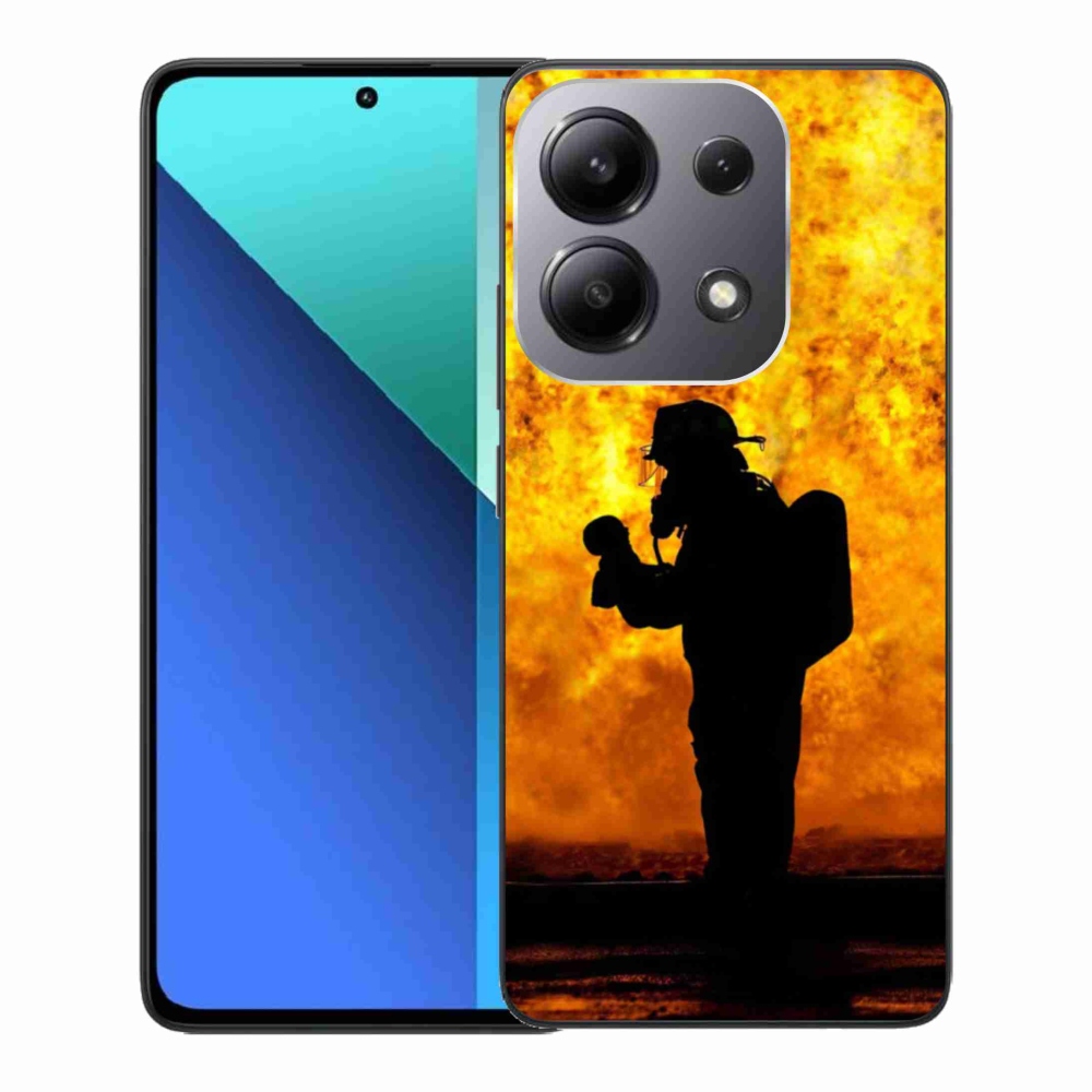 Gelový kryt mmCase na Xiaomi Redmi Note 13 - hasič