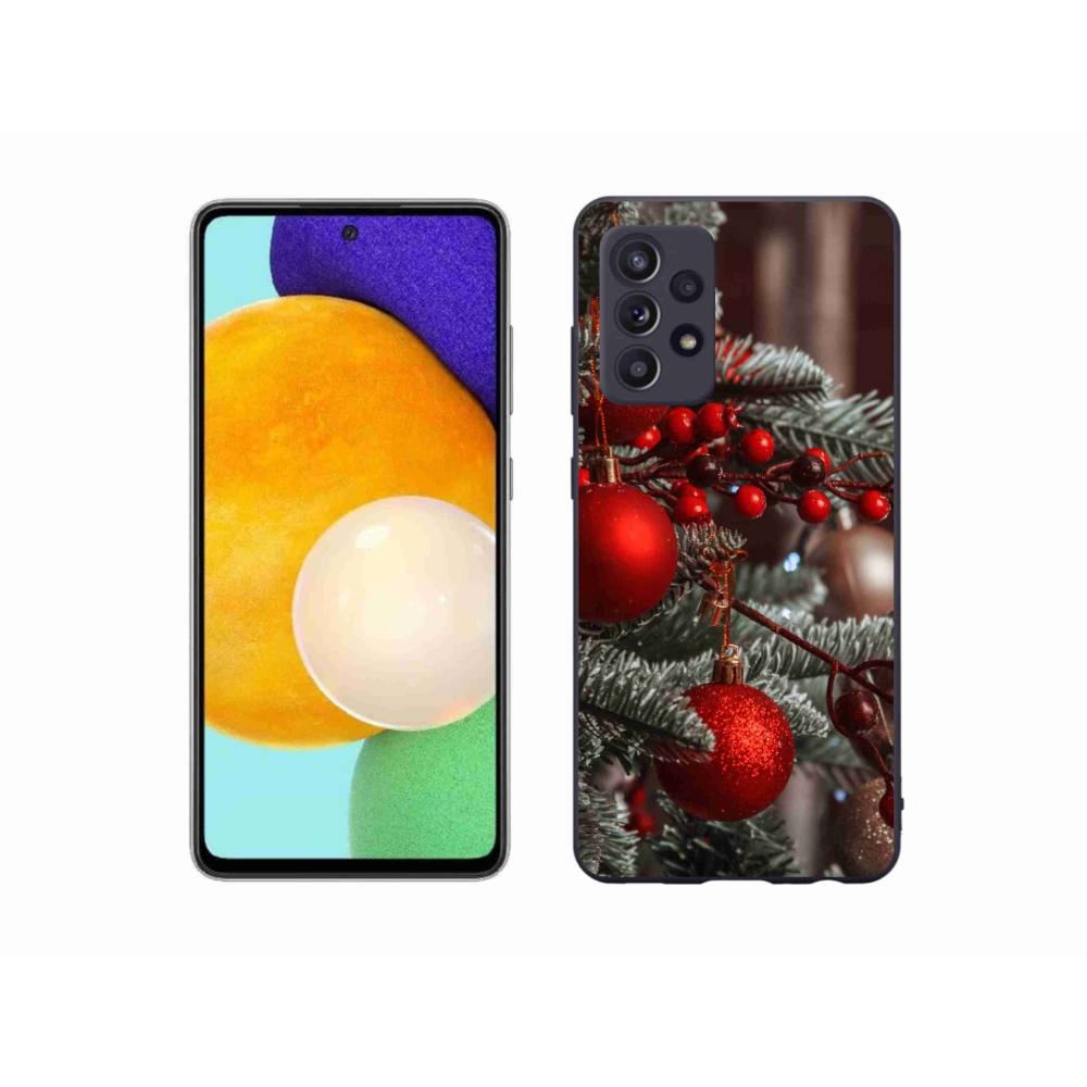 Gelový kryt mmCase na Samsung Galaxy A52/A52 5G - vánoční ozdoby 2