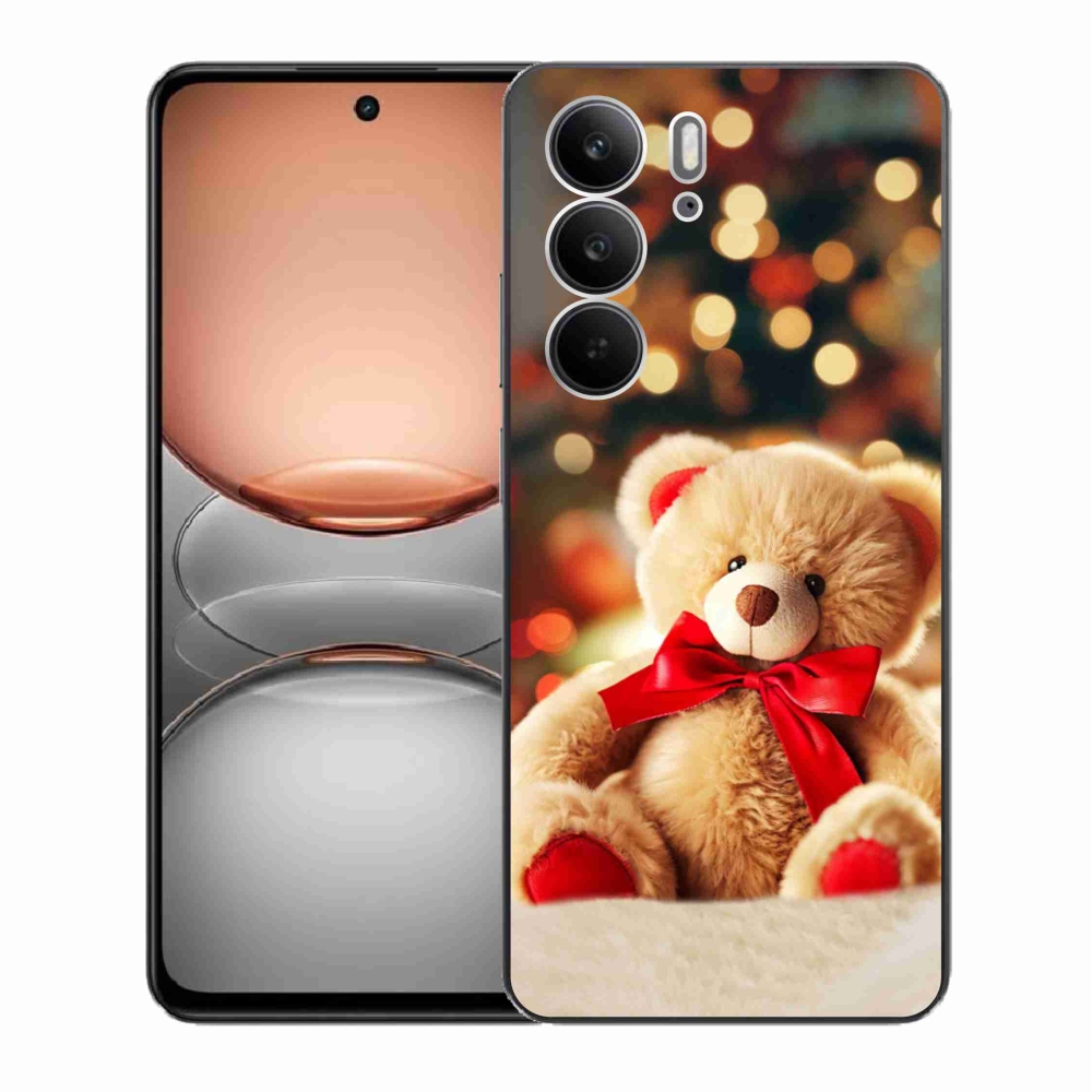 Gelový kryt mmCase na Realme C75 - plyšový medvídek