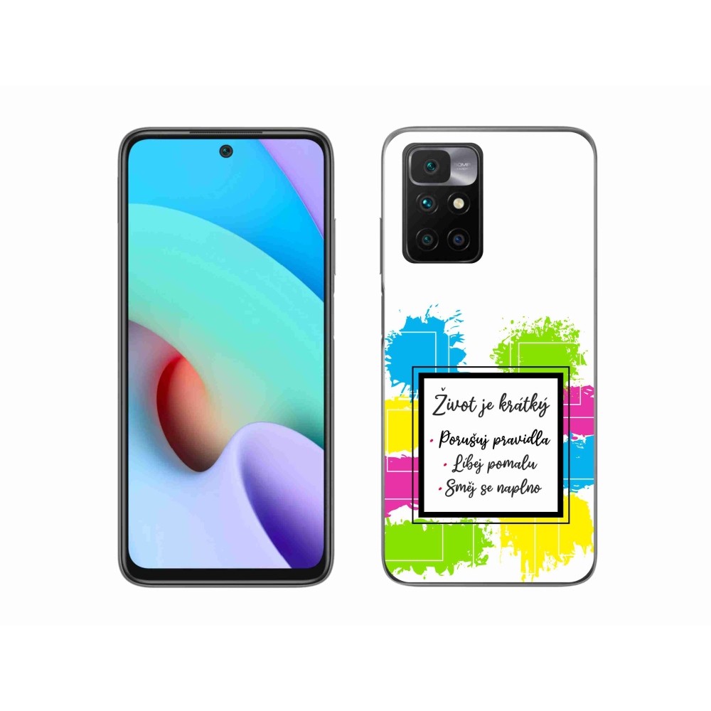 Gelový kryt mmCase na Xiaomi Redmi 10/Redmi 10 (2022) - citát 5 bílé pozadí