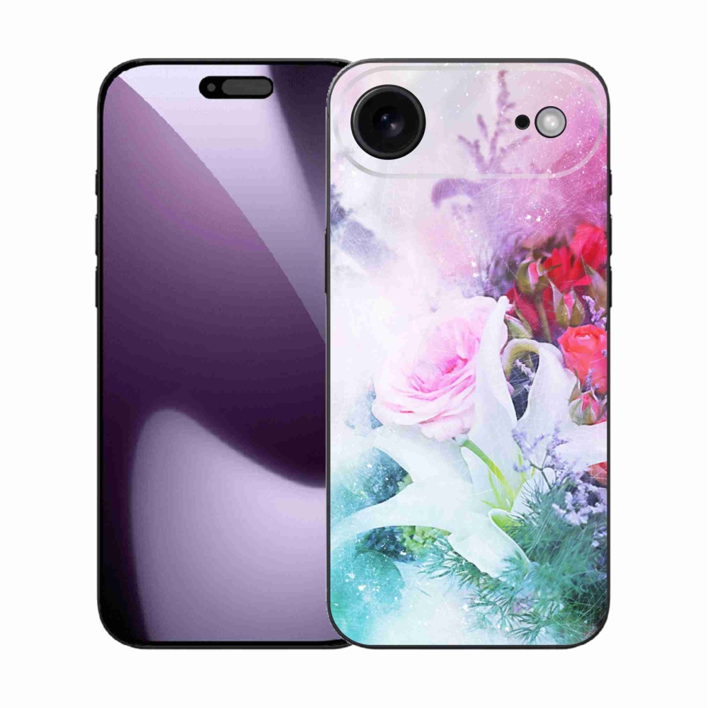 Gelový kryt mmCase na iPhone 17 Air - květiny 4