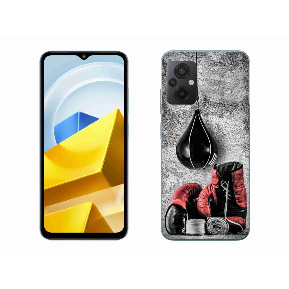 Gelový kryt mmCase na Xiaomi Poco M5 4G - boxovací pytel a rukavice