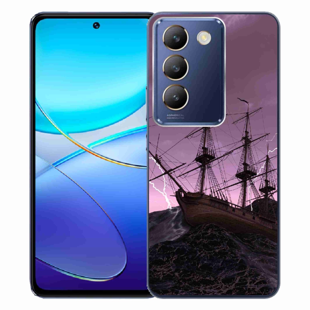Gelový kryt mmCase na Vivo V40 SE 4G/5G - loď v bouři