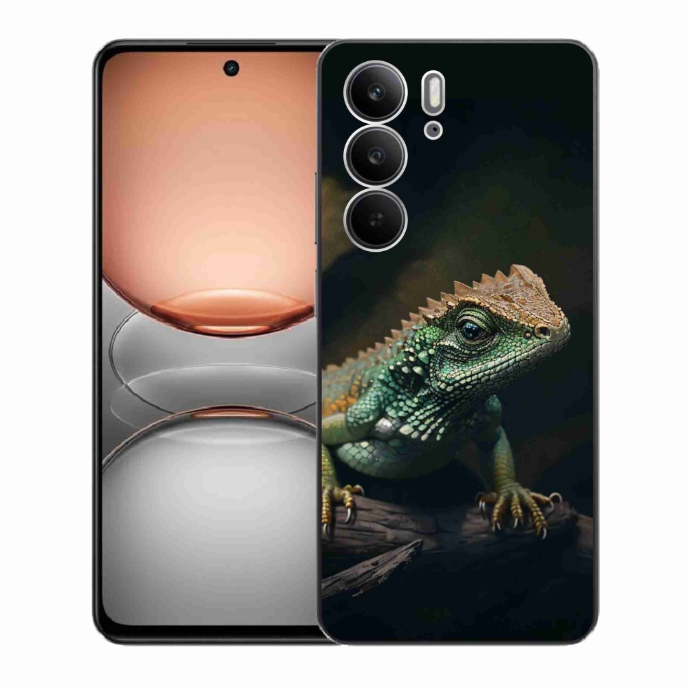 Gelový kryt mmCase na Realme C75 - ještěr