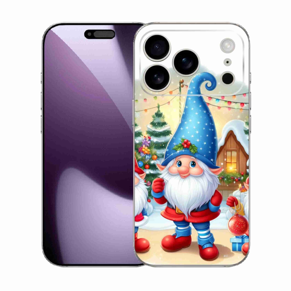 Gelový kryt mmCase na iPhone 17 Pro - vánoční skřítci