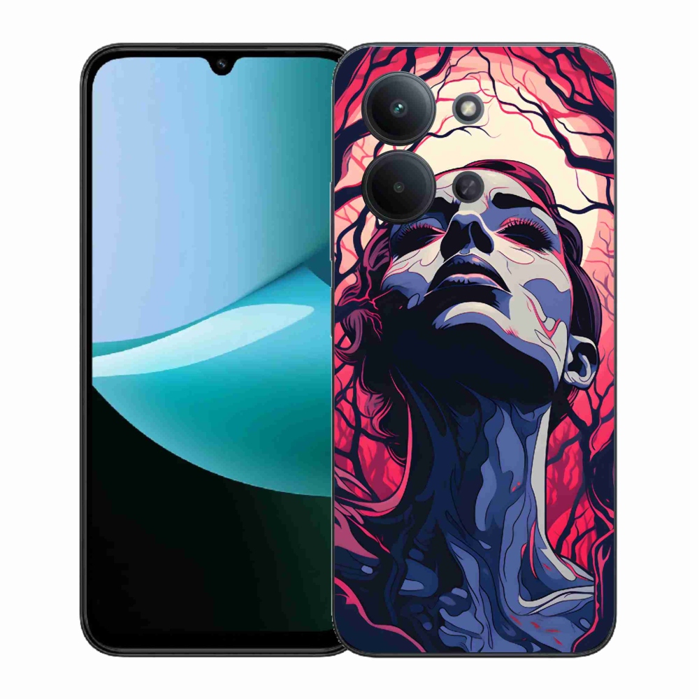 Gelový kryt mmCase na Xiaomi Redmi 15C 4G (171mm)/Poco C85 4G (171mm) - abstraktní obličej