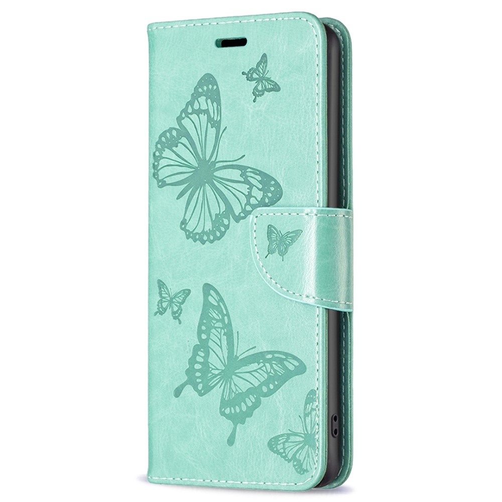Butterfly knížkové pouzdro na Samsung Galaxy A15 4G/5G - modrozelené