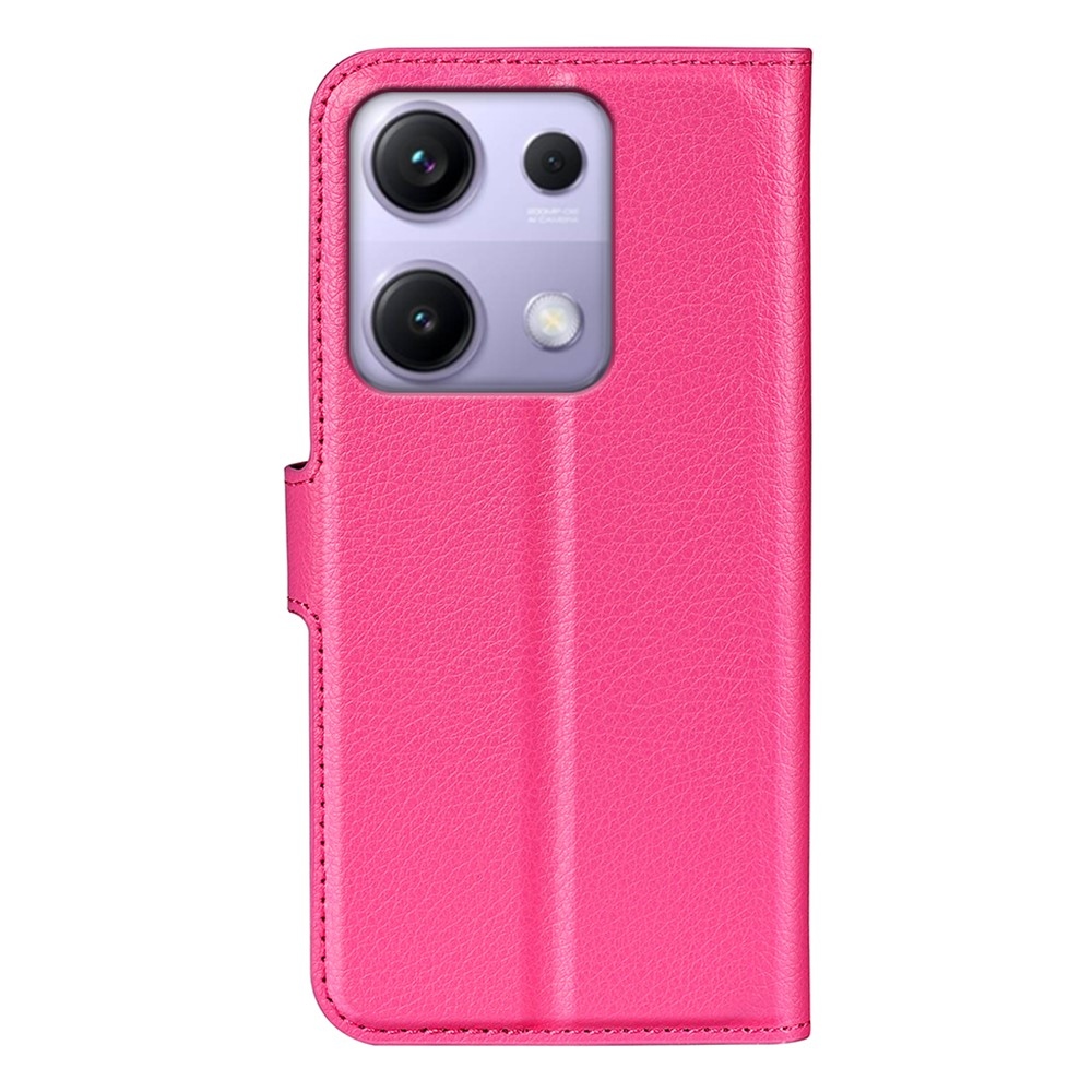 Litchi knížkové pouzdro na Xiaomi Redmi Note 14S - rose