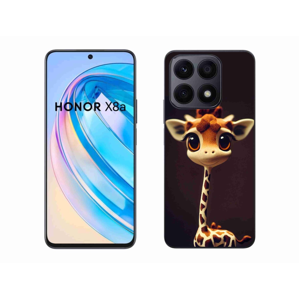 Gelový kryt mmCase na Honor X8a - malá žirafa