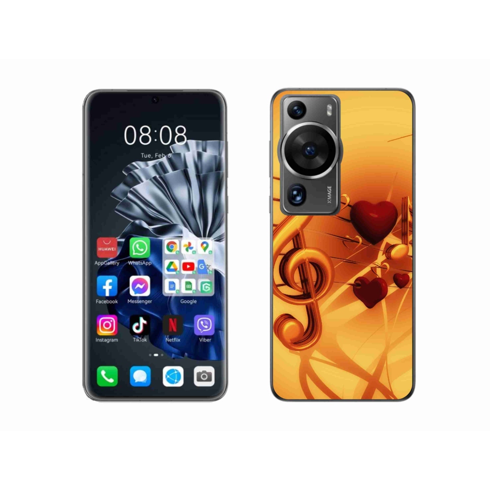 Gelový kryt mmCase na Huawei P60 Pro - noty