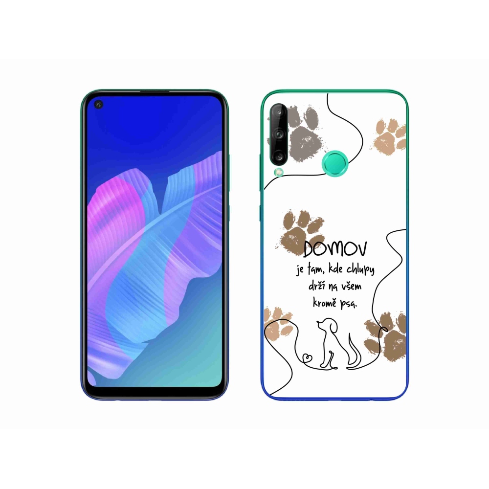 Gelový kryt mmCase na Huawei P40 Lite E - psí motiv bílé pozadí