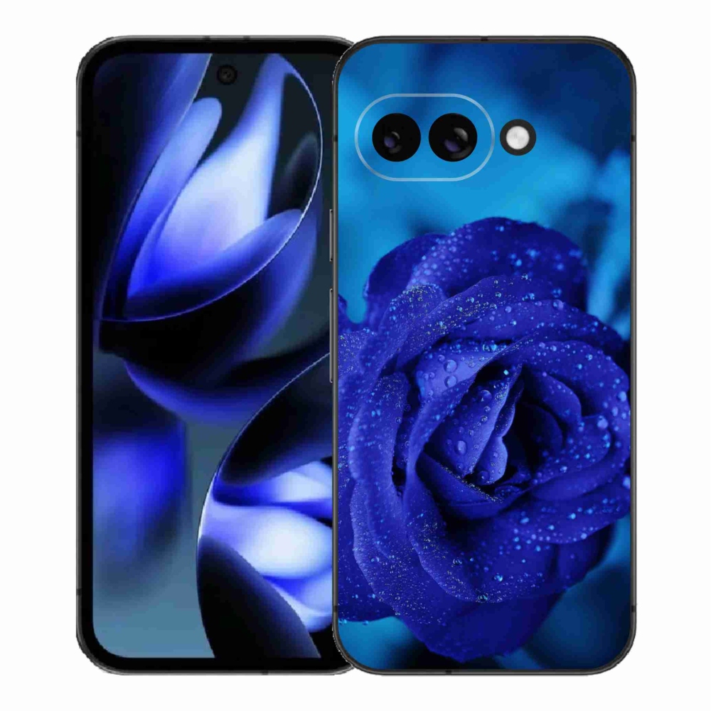 Gelový kryt mmCase na Google Pixel 9a - modrá růže