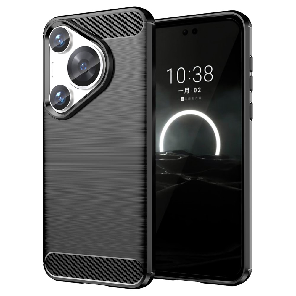 Carbon odolný gelový obal na Huawei Pura 70 Pro - černý