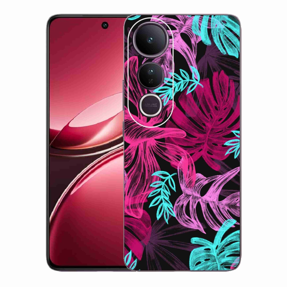 Gelový kryt mmCase na Vivo V50 Lite 4G/5G - květiny 1