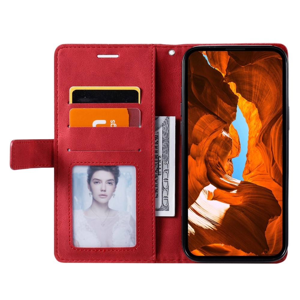 Lines knížkové pouzdro na Xiaomi Redmi Note 14 Pro 5G/Poco X7 5G/Note 14 Pro+ 5G - červené