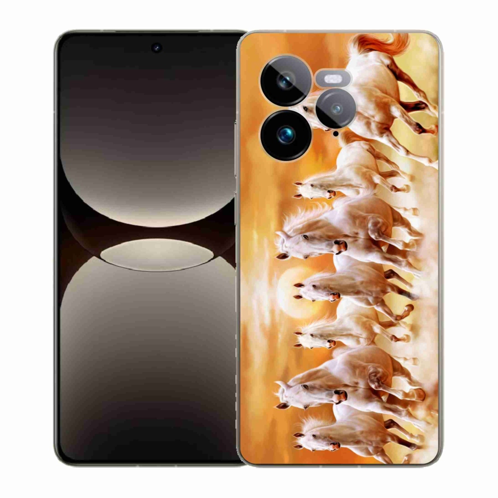 Gelový kryt mmCase na Realme GT 7 Pro 5G - koně 2