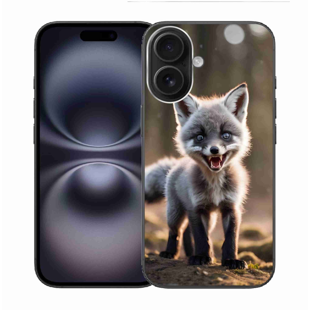 Gelový kryt mmCase na iPhone 16 - rozzuřená liška