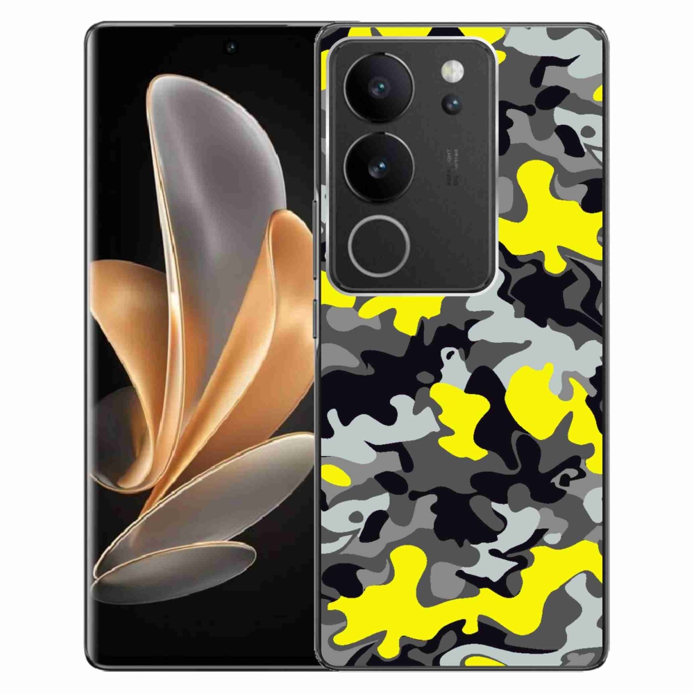 Gelový kryt mmCase na Vivo V29 5G - maskáčový vzor 6