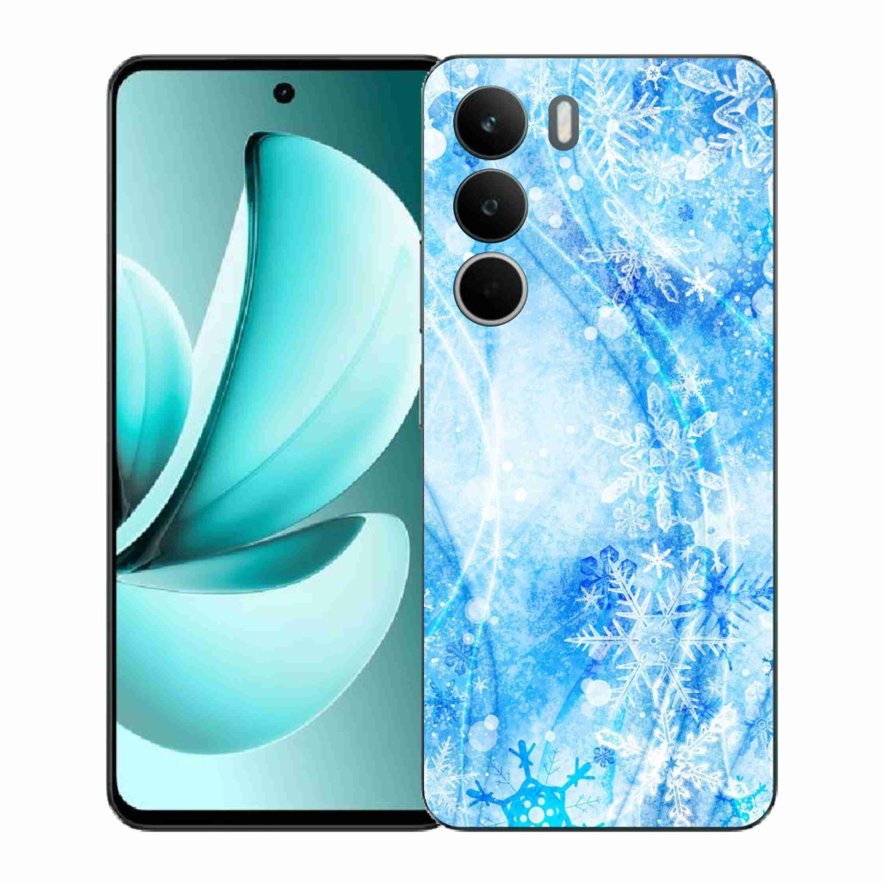 Gelový kryt mmCase na Realme C71 - sněhové vločky