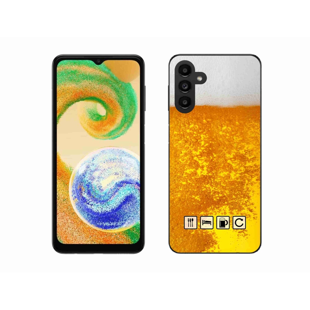 Gelový kryt mmCase na Samsung Galaxy A04s (164.7x76.7x9.1mm) - pivní motiv 3
