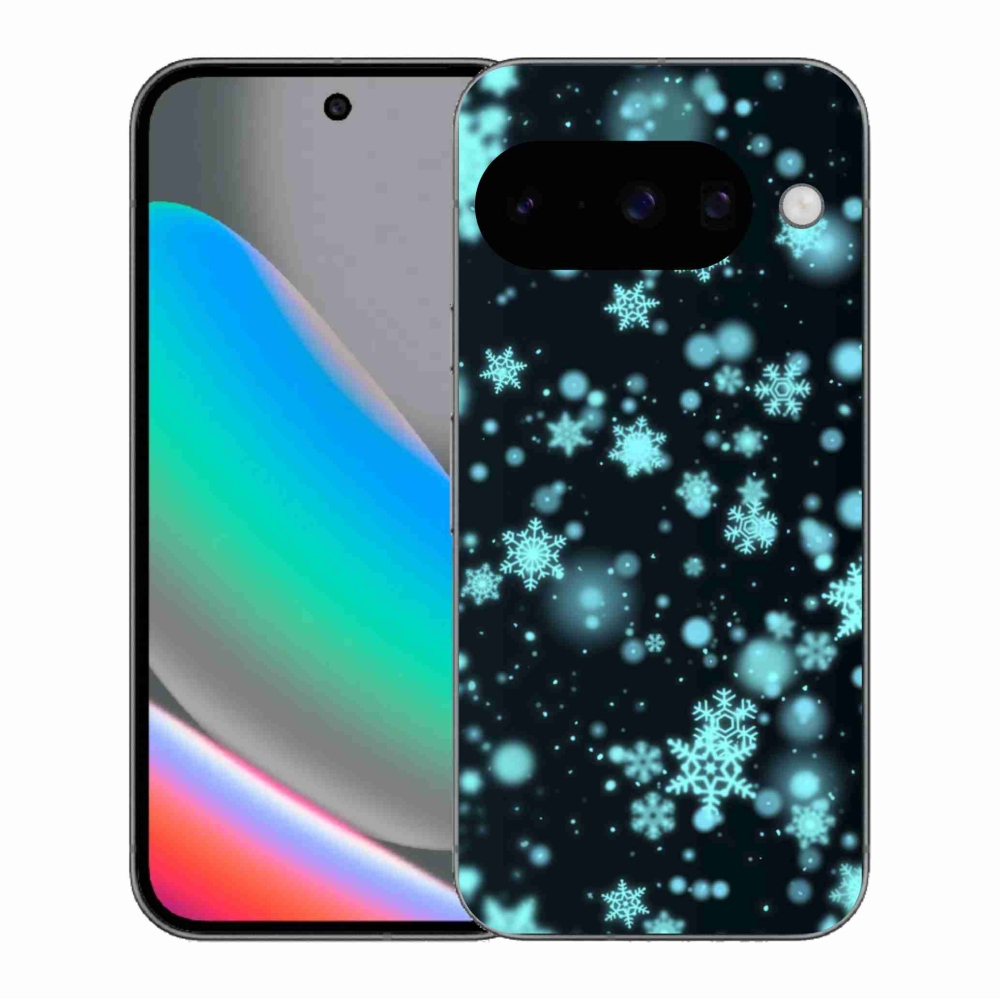 Gelový kryt mmCase na Google Pixel 10 - sněhové vločky 1