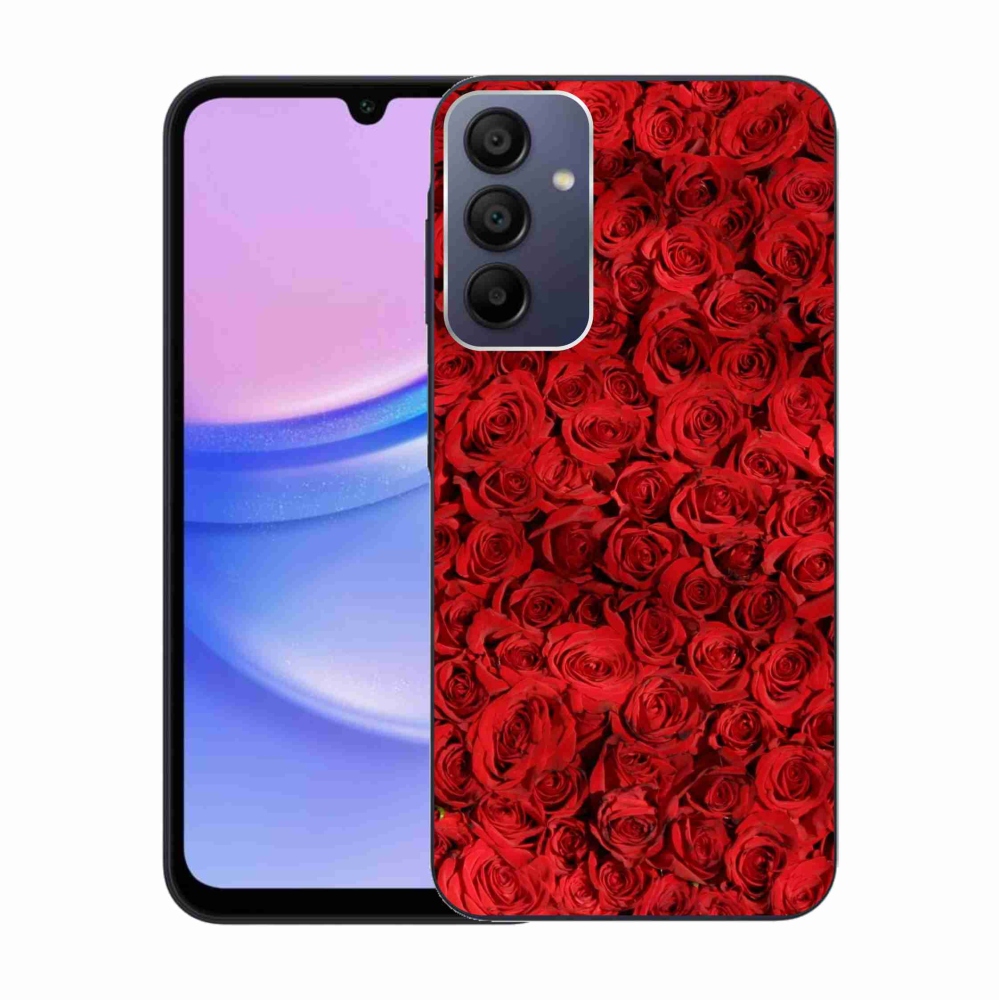 Gelový kryt mmCase na Samsung Galaxy A15 4G/5G - růže