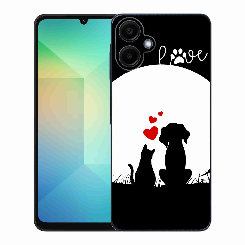 Gelový kryt mmCase na Samsung Galaxy A06 4G - zvířecí láska