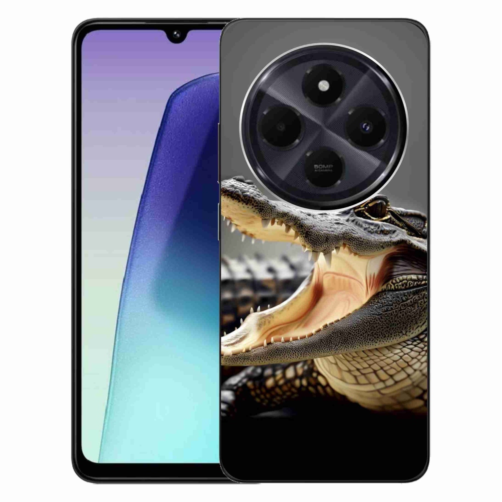 Gelový kryt mmCase na Xiaomi Redmi 14C/Poco C75 - krokodýl