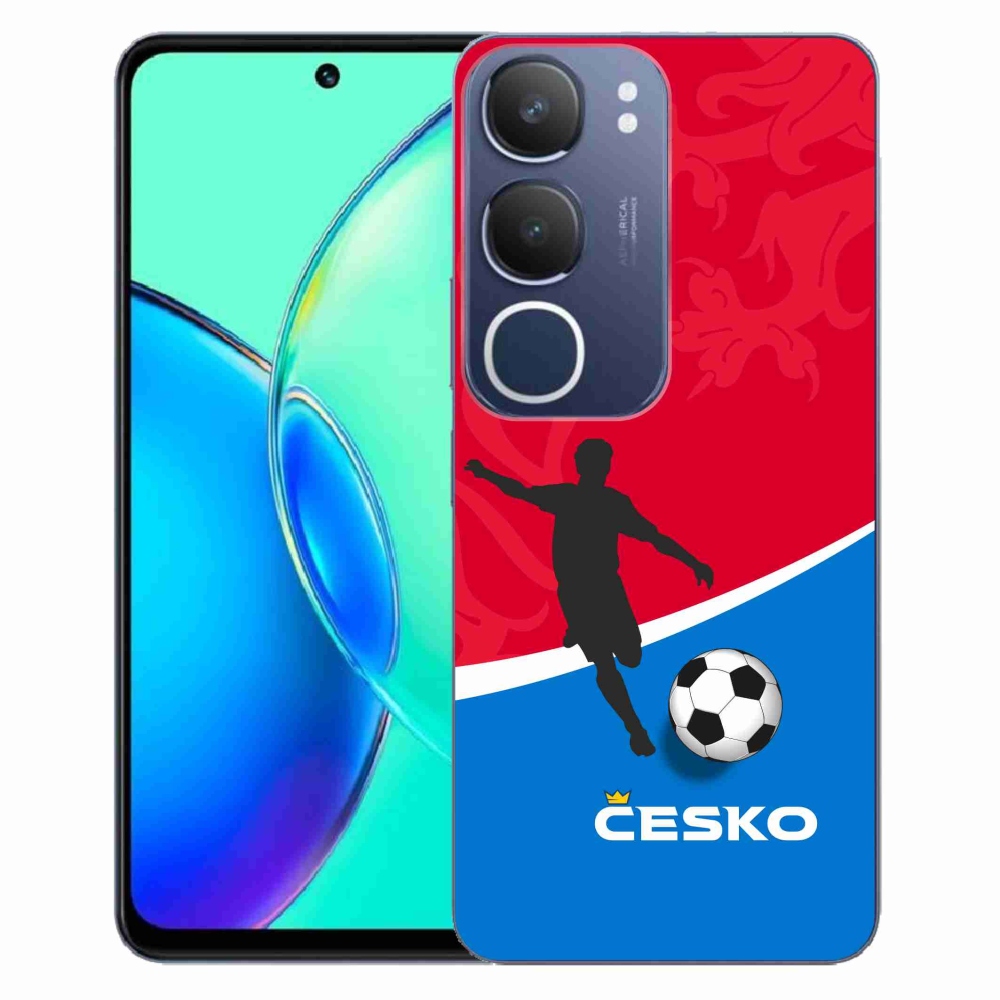 Gelový kryt mmCase na Vivo Y19s - fotbal Česko