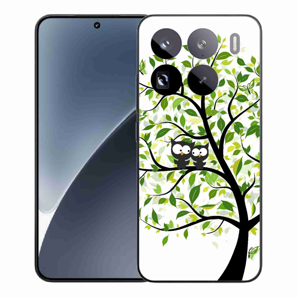 Gelový kryt mmCase na Xiaomi 15 Pro - sovičky na stromě