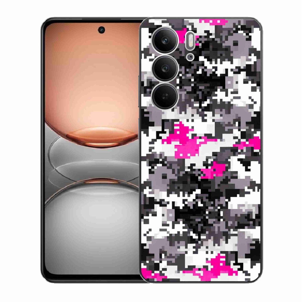 Gelový kryt mmCase na Realme C75 - maskáčový vzor 4