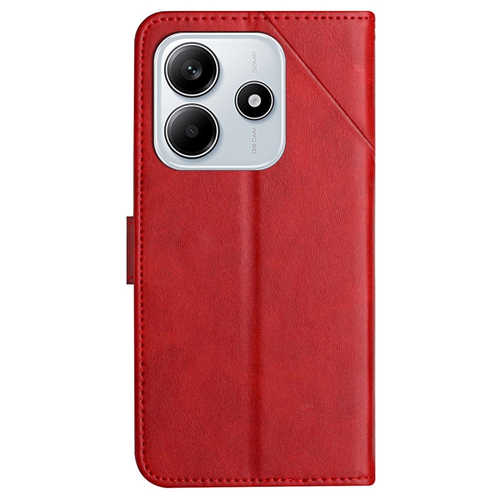 Line knížkové pouzdro na Xiaomi Redmi Note 14 5G - červené